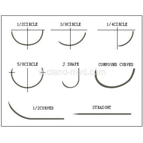 Khử trùng y tế vô trùng khâu Chromic Catgut với kim